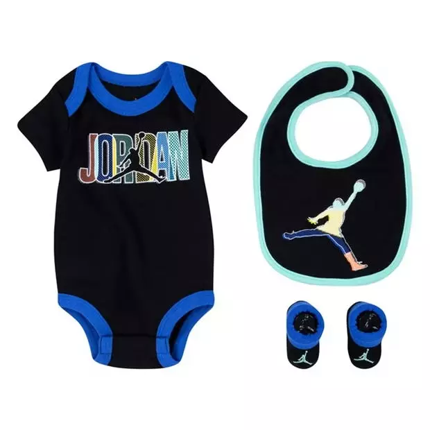 Air Jordan be Nike Body Lätzchen Socken Baby Set 3 Teilig Neugeborene Geschenk