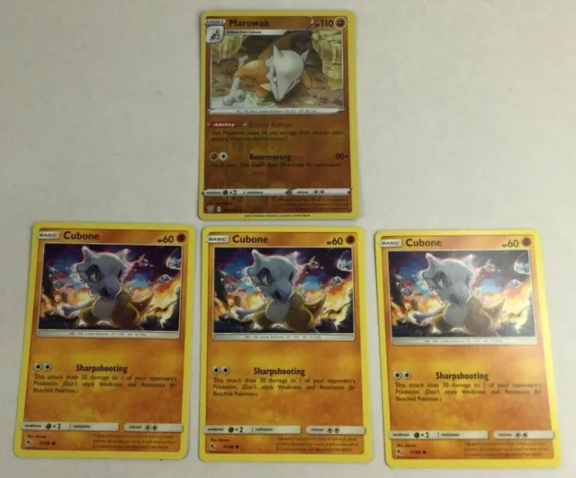 Pokemon Trading Card Game Freak Lot Marowak Cubone Fighting Type Nintendo TCG