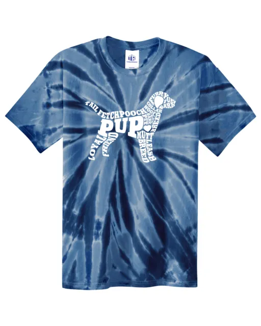 Dog Typography Youth Tie Dye T-Shirt Pet Lover Gift Idea