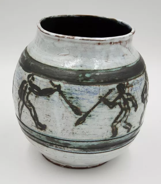 Hervorragende Studio Keramik Vase signiert GR 2