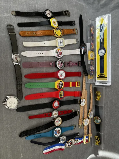 Vintage Lot of 24 Advertising Watches
