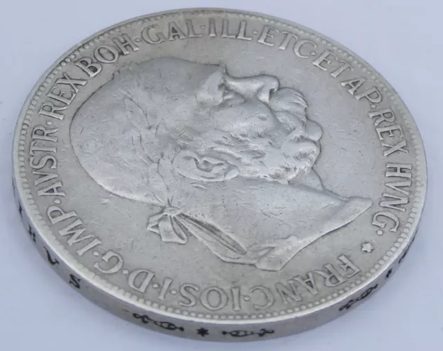 Silber Münze Österreich 5 Kronen Kaiser Franz Josef 1900