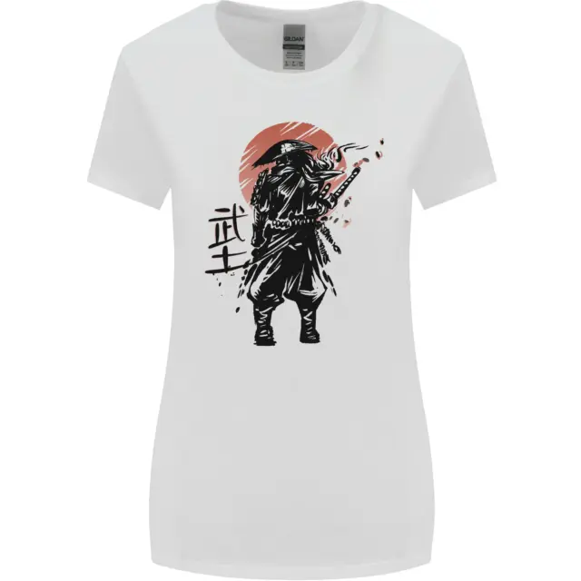 Samurai Sole Mma Warrior Donna più Ampia Taglio T-Shirt