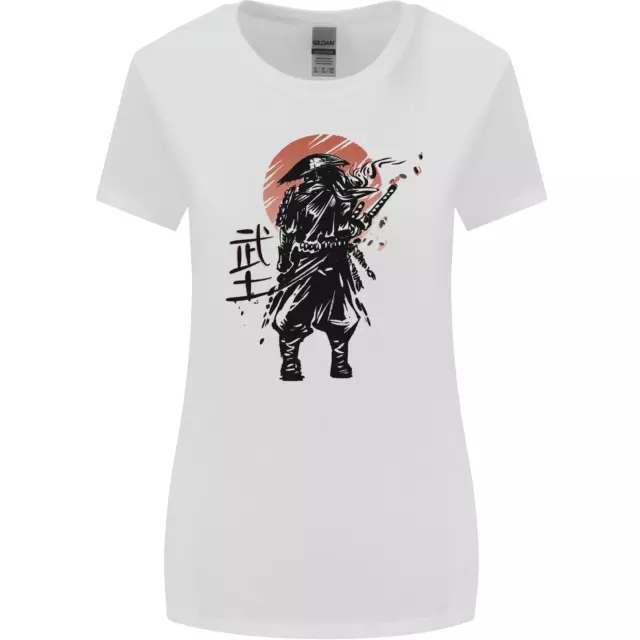 Samurai Sole Mma Warrior Donna più Ampia Taglio T-Shirt