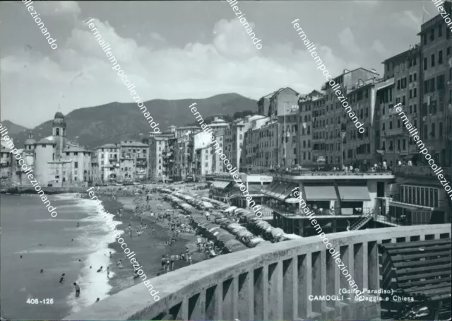 BZ39 CARTOLINA recco spiaggia provincia di genova liguria EUR 6 00
