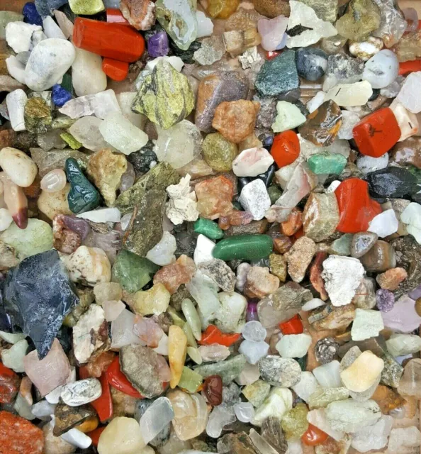 1/2kg Job Lot Bin End Mix Raw Rough Crystals lg variety Healing Chakra Gemstone