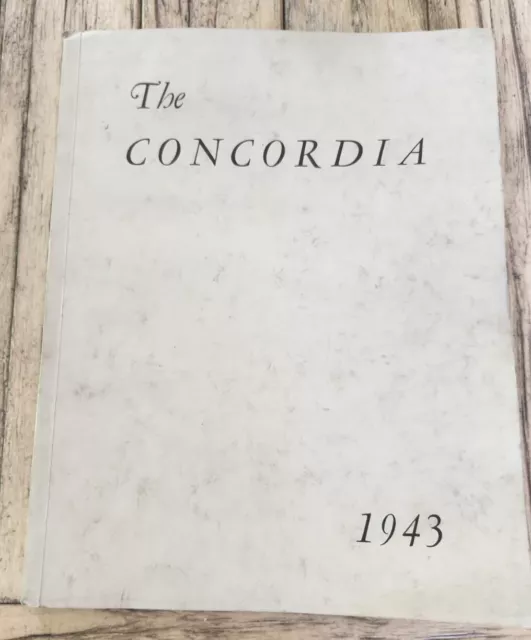 High School Yearbook Meriden New Hampshire Kimball Union Academy Concordia 1943