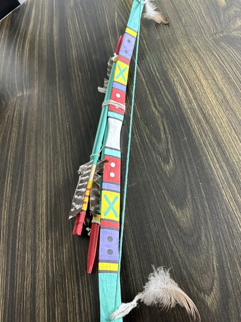 Childs Bow Arrow Hopi Native American Hand Made (24 1/2 inch Long )