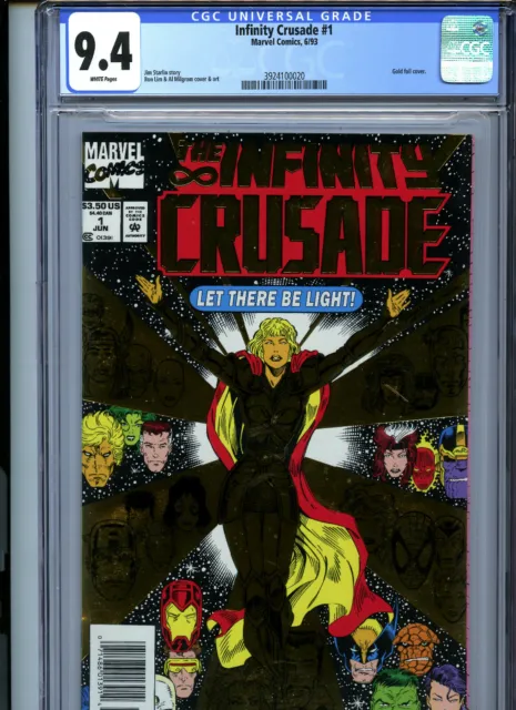 Infinity Crusade #1 (1993) Marvel CGC 9.4 White Newsstand