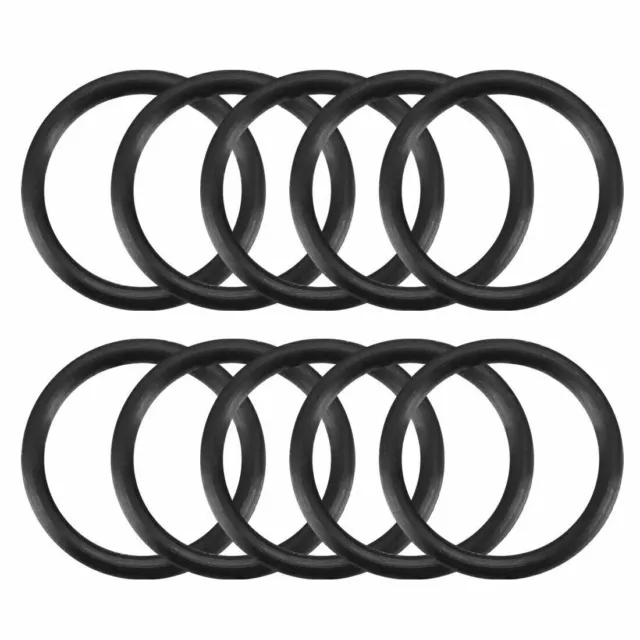 10Pcs 17x 1.9mm Rubber O-rings NBR Heat Resistant Sealing Ring Grommets Black✦KD