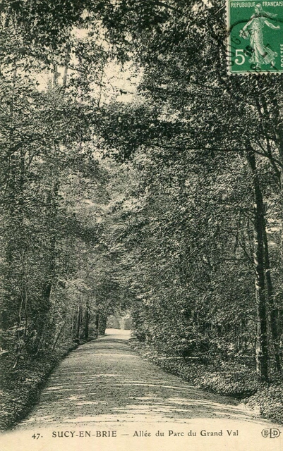 Carte SUCY EN BRIE Allée du Parc du Grand Val