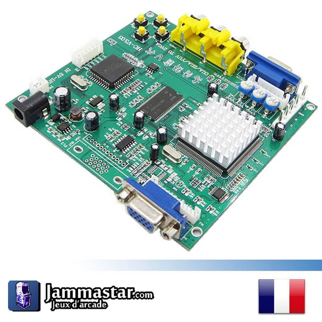 Convertisseur Vidéo Arcade CGA Vers RCA Composite / S-Video - Adaptateur Pour Borne D'Arcade