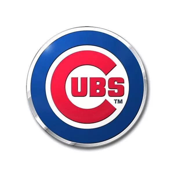 Chicago Cubs Die Cut Metal Auto Emblem [NEW] MLB Car Truck Decal Sticker