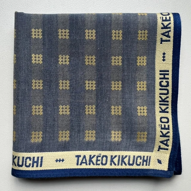 Handkerchief Men's Cotton Vintage Japan Art Geometric Solid Pocket Square 18"