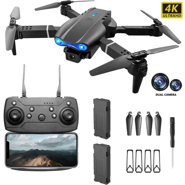 NEW Drone RC Drones Pro 4K HD Camera GPS WIFI FPV Quadcopter Foldable Bag Gifts