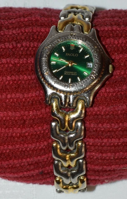 PAOLO GUCCI LADIES Silver Tone and Gold Tone Watch LPG104
