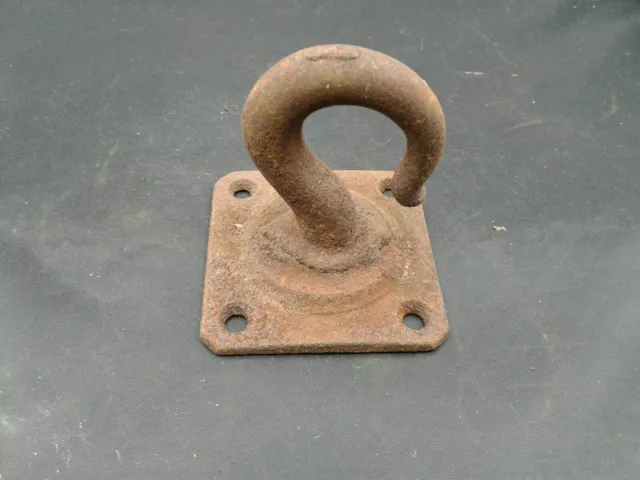 Vtg Hanging LARGE   utilty hook hanger clothes wash line rustic vintage #7h