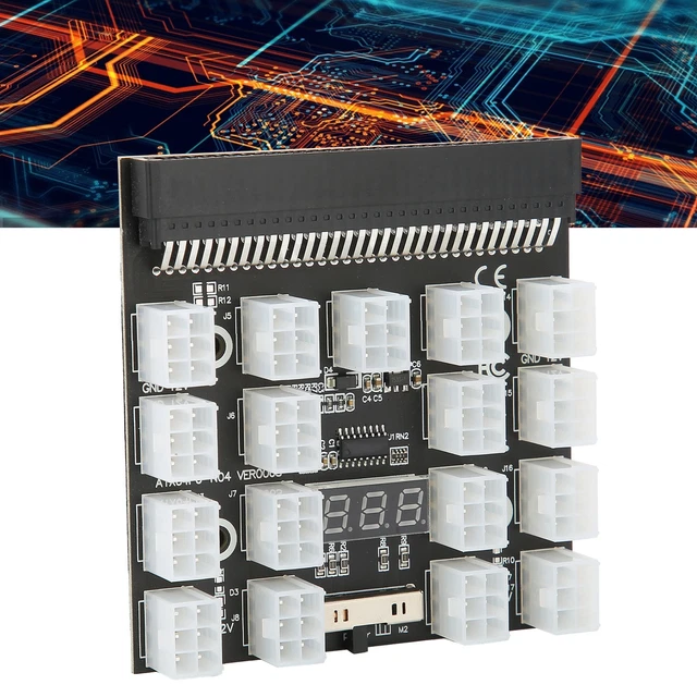 Power Supply Board Adapter 17 Position Distribution Converter PCB New