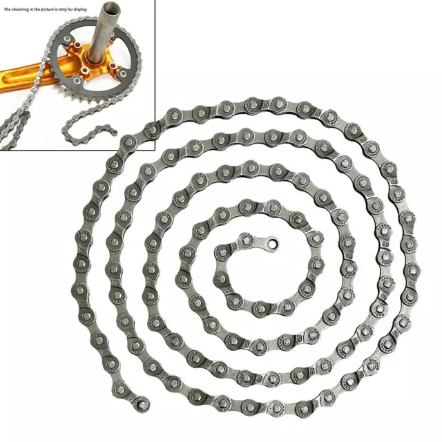 Heavy duty Mountain Road Bike Bicycle Chain 6/7/8 Speed 110 Link Silver
