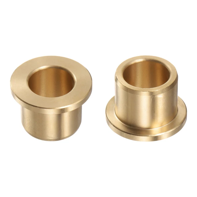 2pcs Flange Bearing Sleeve 16mm x 22mm x 20mm Bronze Self-Lubricating Bushings
