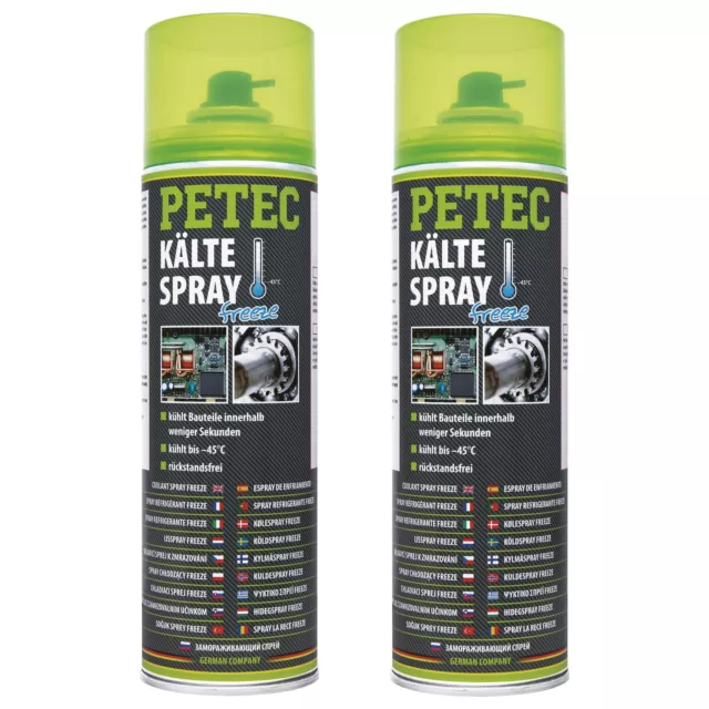 Petec 2x Kältespray Kaltspray Freez 400ml
