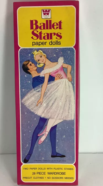 Vtg Whitman BALLET STARS Paper Doll & Clothes Set 1980 Ballerina - Uncut