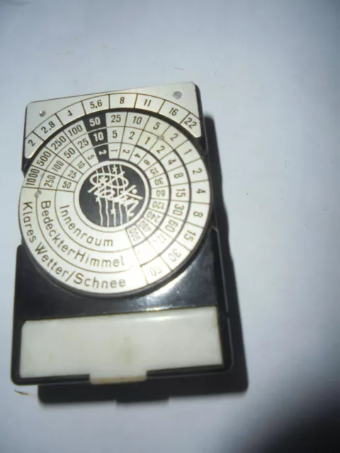 34082 Belichtungsmesser Filux Platin optischer Bakelit funktionsfähig Tasche