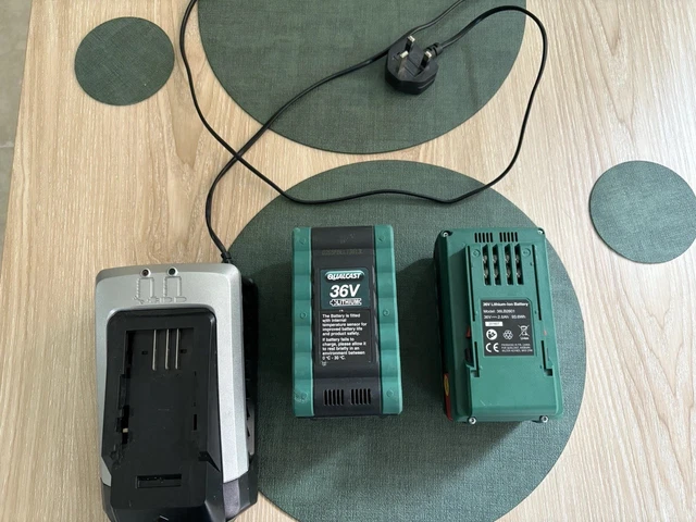 2X QUALCAST 36LB2601 Lithium ion battery 36v (genuine) with