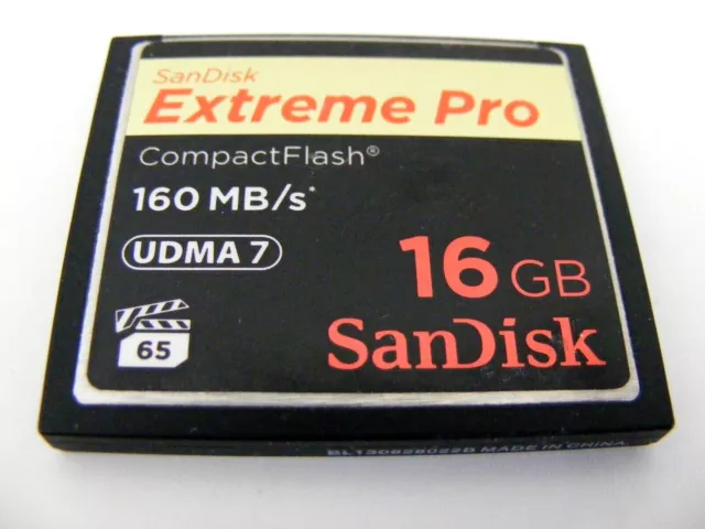 16GB Compact Flash Card Extreme PRO 160MB/s UDMA 7( 16 GB CF ) SanDisk gebraucht