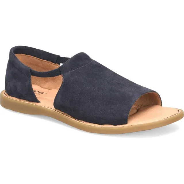 Born Womens Cove Modern Sandal Navy River Suede - BR0019534 Unisex Adults Slide