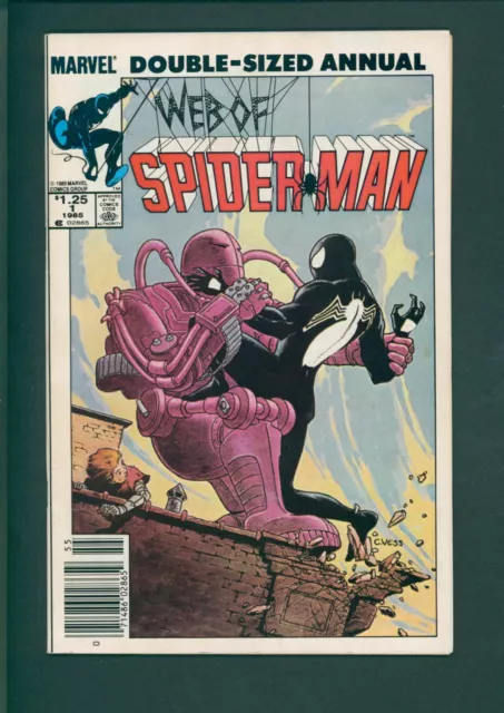 Web of Spider-Man Annual #1 Marvel 1985 Charles Vess cover!