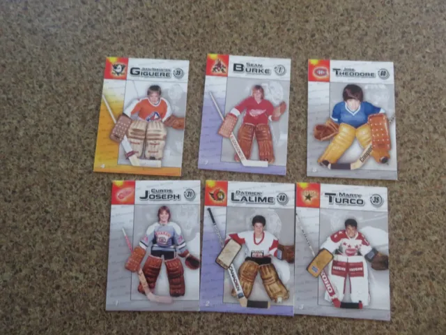 2003-04 DURACELL RISING STARS GOALIE EDITION lot of 6 cards   JLA