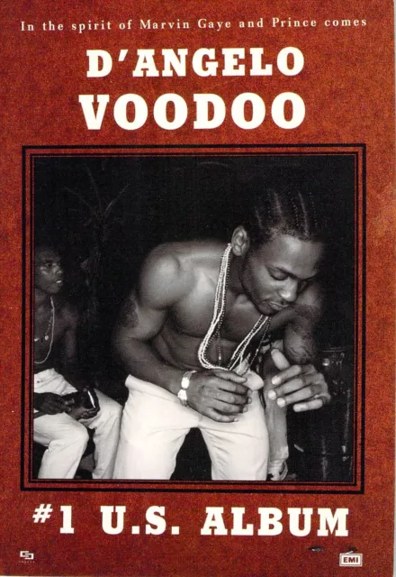 V04377 Australia Avant Card #4377 D'Angelo Vodoo US Album postcard