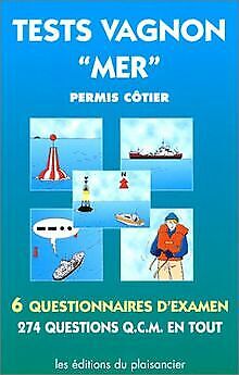 Tests Vagnon "mer " : permis côtier. 6 questionnaires d'ex... | Livre | état bon