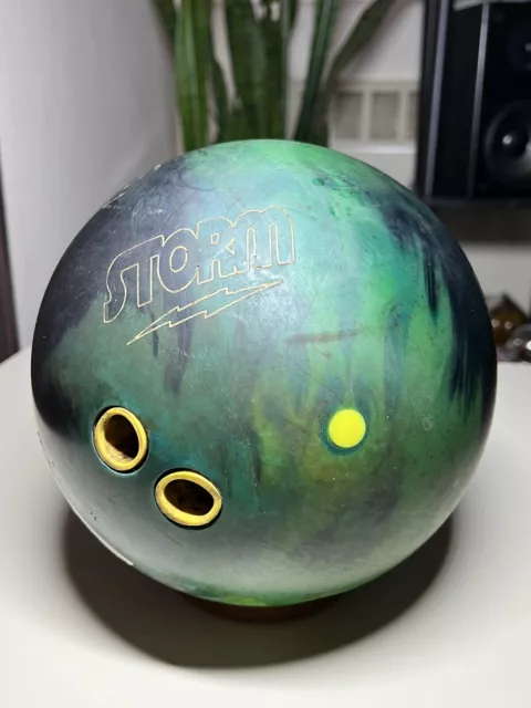 Storm Match Up - Black/Green/Blue - 14.5lb Bowling Ball - Used