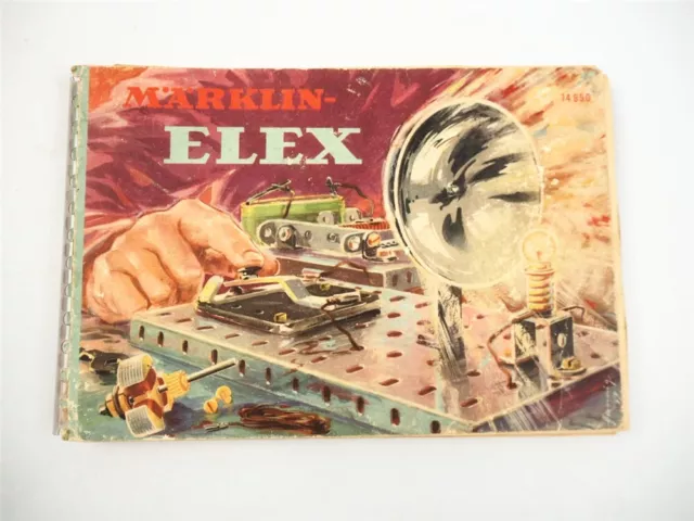 Märklin ELEX Metallbaukasten Elektrik Spielzeug Anleitungsheft 1959