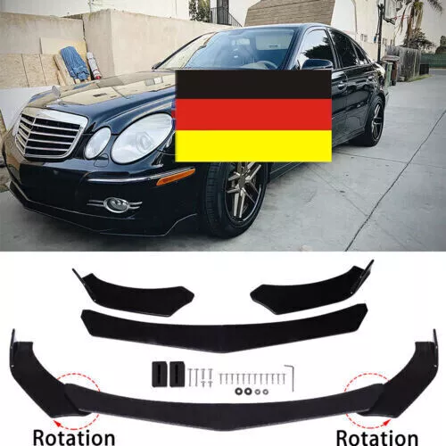 Für Mercedes Benz E63 AMG W211 W212 Front Spoiler Lippe frontansatz Schwarz DHL