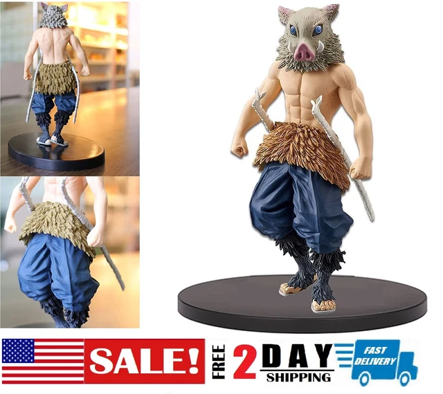Demon Slayer Actionfigur Inosuke Hashibira – Ca. 13 Cm Groß, Beweglich, Mit Base & Zubehör
