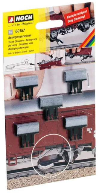 NOCH 60158 Reinigungszwerge Spur N für Waggons sämtl. Hersteller, Neu