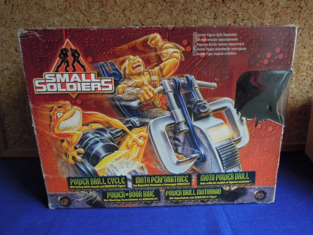 SMALL SOLDIERS - POWER DRILL CYCLE + Scratch-it KENNER 1998
