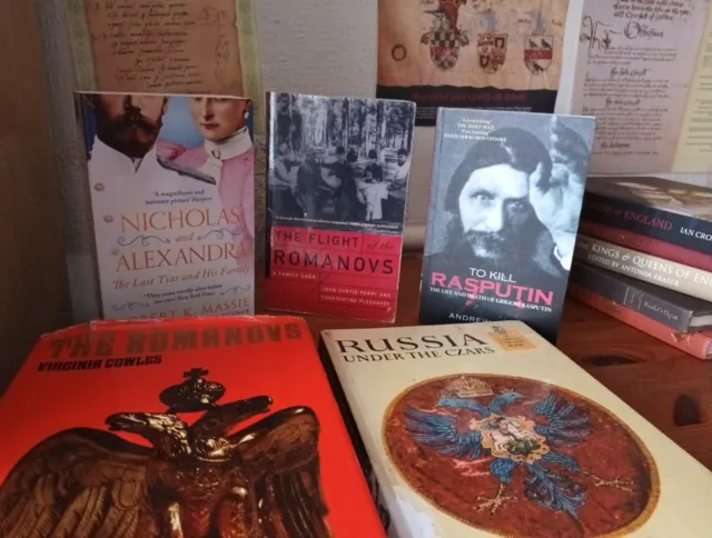 Bundle Of 5 Books Relating To The Romanovs Imperial Russia, Nicholas, Alix, OTMA