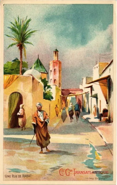 CPA AK MOROCCO One Street of RABAT (213405)