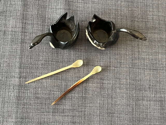 Cyimi Lot de 4 petits plats à sauce en céramique de 8,9 cm