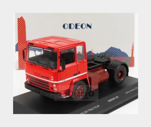 1:43 ODEON Berliet Tr280 Tractor Truck 2-Assi 1978 Red ODEON120