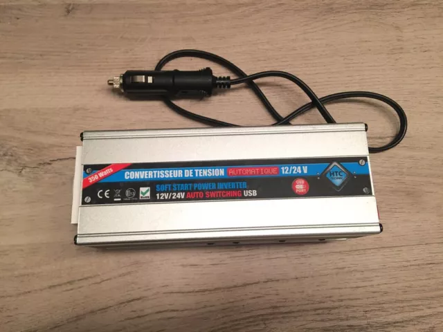 Convertisseur tension 12v-24v vers 230v et USB