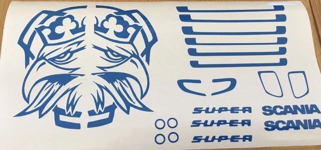 Foglio Decalcomanie Tamiya Truck Scania – Scegli Il Colore Che Vuoi! Scala 1:14 - 3