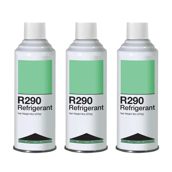 Leak Saver Refrigerant R290 - Upright Liquid Charging Self-Sealing Can - 3 Pack