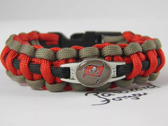 NFL Paracord Armband-Tampa Bay Buccaneers-2 Breiten-American Football