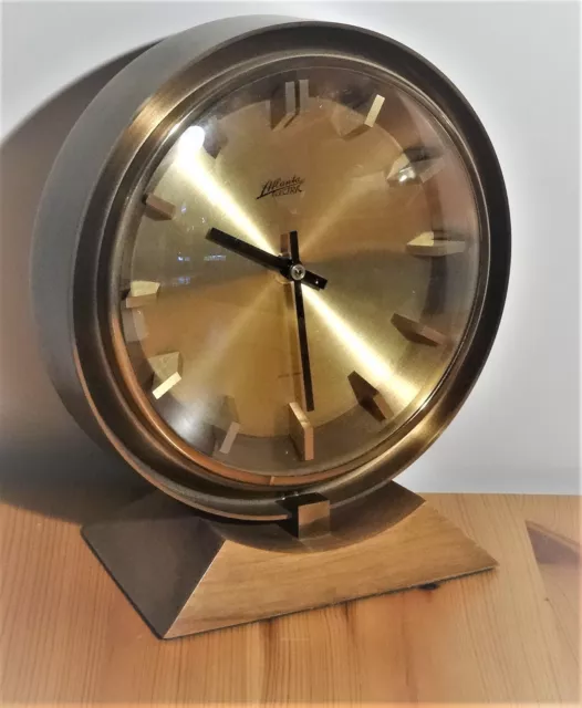 Atlanta Electric Uhr hochwertige elektromechanische Designer Tischuhr 60er