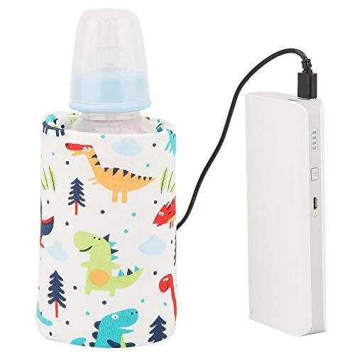 USB Baby Bottle Warmer, Portable Milk Heater, Travel(Dinosaur, 12)
